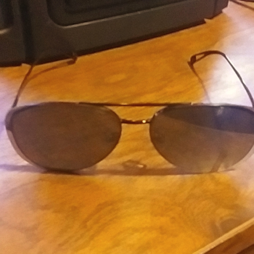 Georgio Armani sunglasses. Mirror tint. Black on black